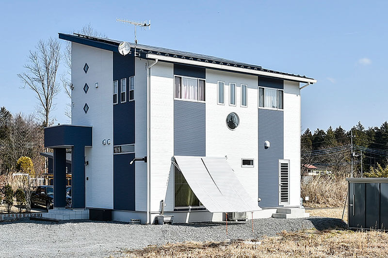 栃木県のペットと暮らす家の外観